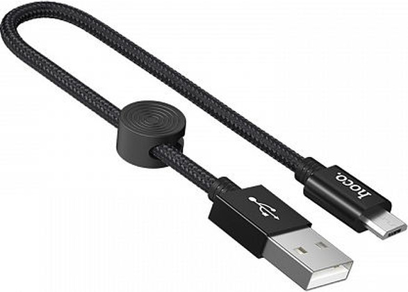 Кабель USB A - micro USB B (0.25m) "Hoco" [X35] <Black>